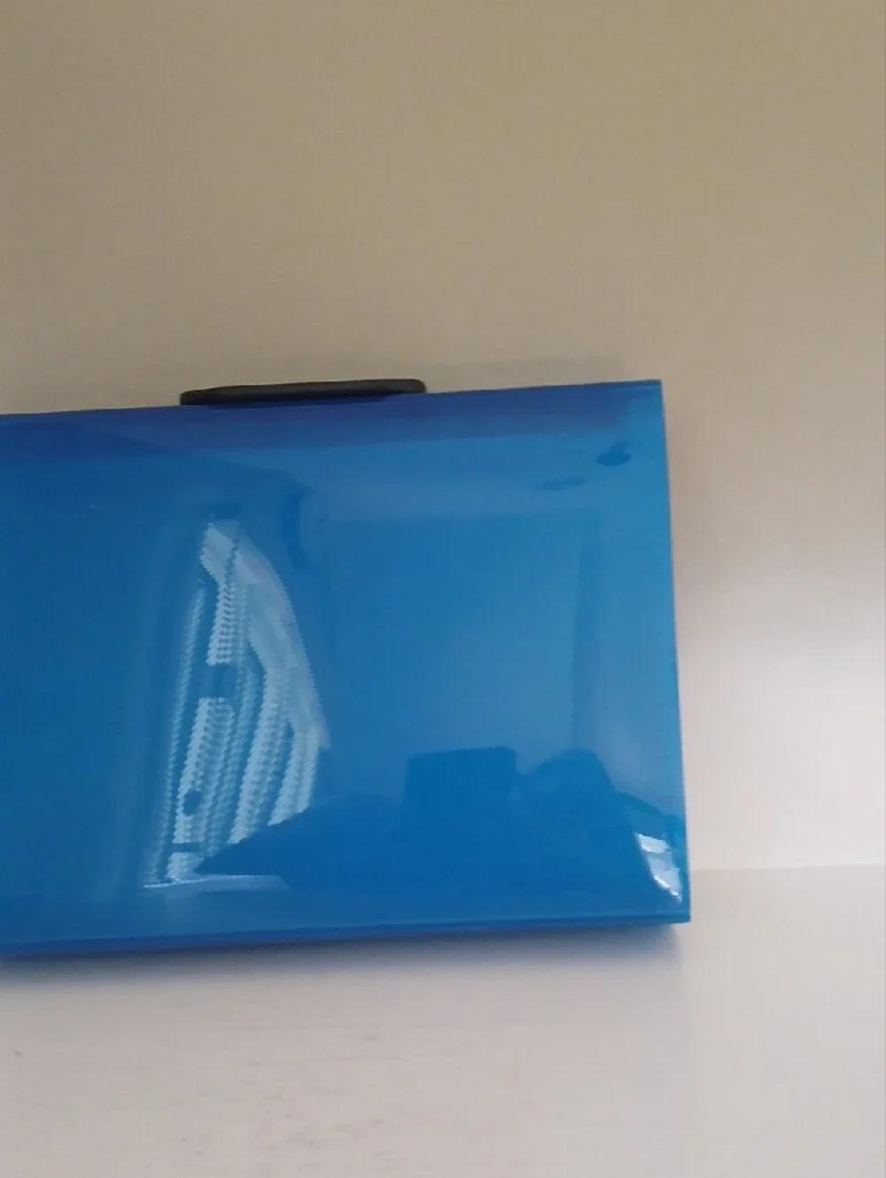 Blue Portable Document Organizer Briefcase